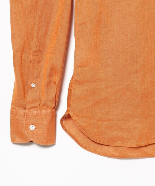 ORIAN（オリアン）の「ORIAN / リネン プルオーバーシャツ（シャツ/ブラウス・メンズ・ブラック/ホワイト/グリーン系その他5/オレンジ/インディゴブルー・SMALL/MEDIUM/LARGE/X-LARGE）」の18枚目の写真