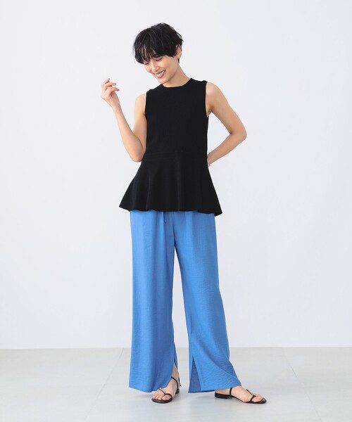 Demi-Luxe BEAMS ベスト ネイビー ビームス　春コットンニット 64050413231_C_2.jpg