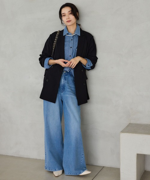 BARNYARDSTORM（バンヤードストーム）の「BARNYARDSTORM / ダンガリーデニムシャツ（シャツ/ブラウス・レディース・インディゴブルー/ライトブルー・FREE）」の22枚目の写真