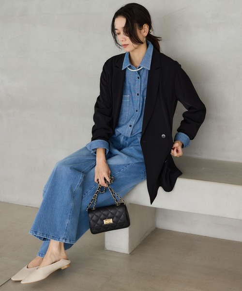 BARNYARDSTORM（バンヤードストーム）の「BARNYARDSTORM / ダンガリーデニムシャツ（シャツ/ブラウス・レディース・インディゴブルー/ライトブルー・FREE）」の21枚目の写真