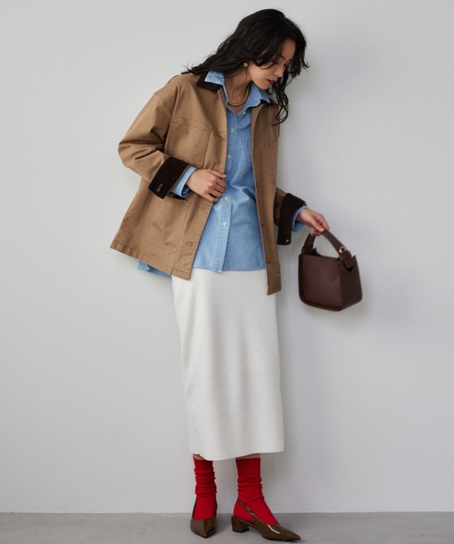 BARNYARDSTORM（バンヤードストーム）の「BARNYARDSTORM / ダンガリーデニムシャツ（シャツ/ブラウス・レディース・インディゴブルー/ライトブルー・FREE）」の11枚目の写真