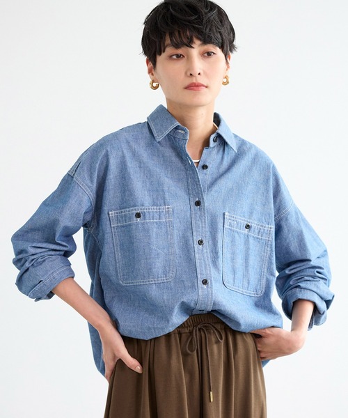 新品タグ付き☆バンヤードストーム デニムシャツ☆ルフィル ADORE 新品タグ付き☆バンヤードストーム デニムシャツ☆ルフィル