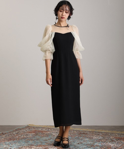 atlo 結婚式 同窓会 オケージョンドレス、パーティードレス 結婚式 同窓会 オケージョンドレス パーティードレス 袖あり&ロング