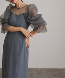 atlo（アトロ）の「結婚式 同窓会 オケージョンドレス パーティー ドレス 袖あり&ロング オフショルダー お呼ばれ フォーマル ワンピース 二次会 成人式 謝恩会 20代 30代（ドレス）」