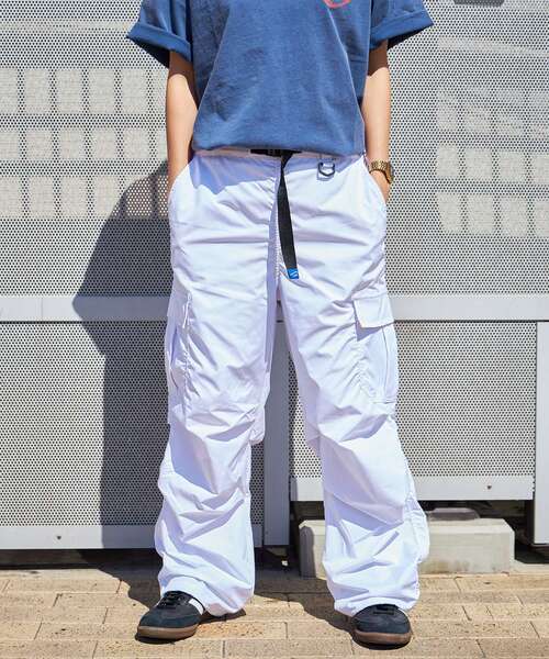 SEQUENZ（シークエンズ）の「【SEQUENZ】 TECH 5 POCKET STRING PANTS / ５ポケット カーゴ ワイド テック ノームコア ベルト付き（カーゴパンツ・メンズ・ブラック/カーキ/ホワイト/サンドベージュ・MEDIUM/LARGE/X-LARGE）」の14枚目の写真
