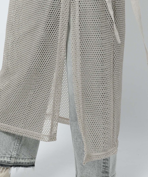 niko and...（ニコアンド）の「メタリックメッシュラップスカート（スカート・レディース・ベージュ/ライトグレー・FREE）」の12枚目の写真