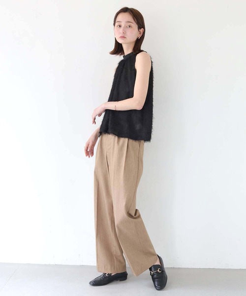 CLEIO（クレイオ）の「【CLEIO】フリンジジョーゼットアメリカンスリーブ/FRINGE GEORGETTE AMERICAN SLEEVES/940-11631（シャツ/ブラウス・レディース・ブラック/ホワイト/ライトグレー・FREE）」の18枚目の写真