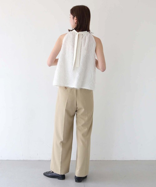 CLEIO（クレイオ）の「【CLEIO】フリンジジョーゼットアメリカンスリーブ/FRINGE GEORGETTE AMERICAN SLEEVES/940-11631（シャツ/ブラウス・レディース・ブラック/ホワイト/ライトグレー・FREE）」の11枚目の写真