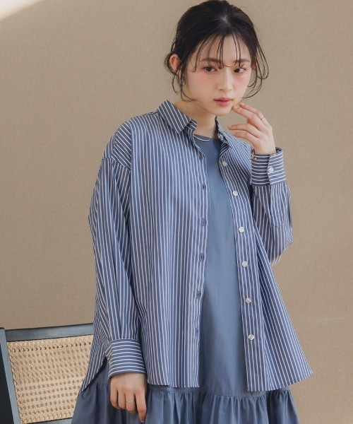ブラウス シャツ フーディーシャツ 「低身長・小柄女性」 レディース ブラウス シャツ ピンタックスリーブブラウス「低身長・小柄女性