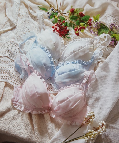 northerly（ノーザリー）の「サテン×プリントシフォンブラジャー