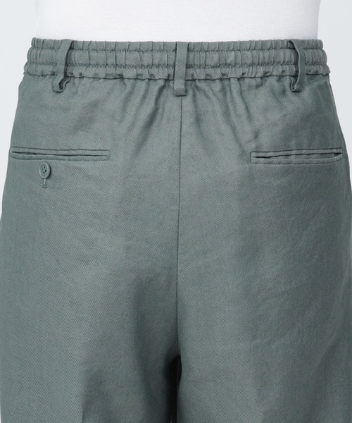 無印良品（ムジルシリョウヒン）の「紳士　ヘンプ混タックストレートパンツ（その他パンツ・メンズ・グレー系1/ライトグリーン/ブラック・XS/S/M/XL/L）」の17枚目の写真