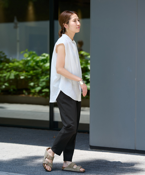 FRAMeWORK(フレームワーク)の「≪追加≫撥水強撚ポリエステルイージーパンツ(その他パンツ・レディース・スミクロ/チャコールグレー/ベージュ・34/36/38/40)」の10枚目の写真