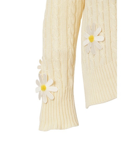 今季ブランド KEITA MARUYAMA】 Flower Tilden Sweater トップス