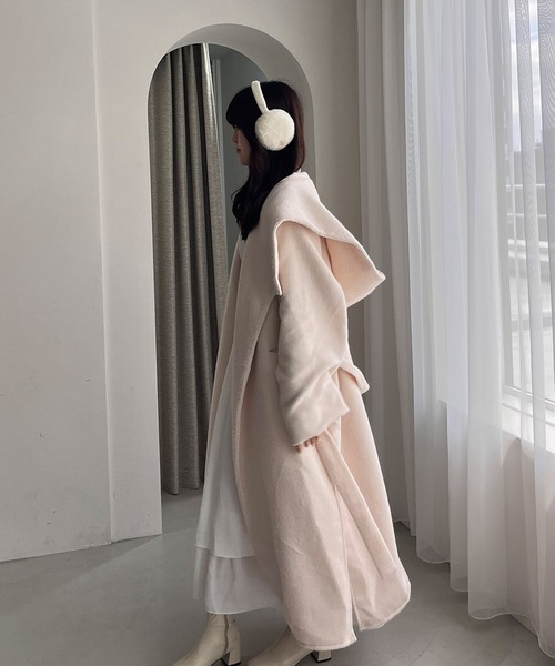 RiLi（リリ）の「儚げフードコート【RL】（チェスターコート・レディース・アイボリー・FREE）」の7枚目の写真