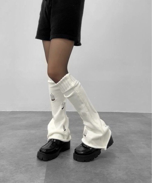 新品未使用☆PEARLYGATESソックスレッグウォーマーホワイト 新品未使用❤️PEARLY GATES ホワイトソックス レッグウォーマー