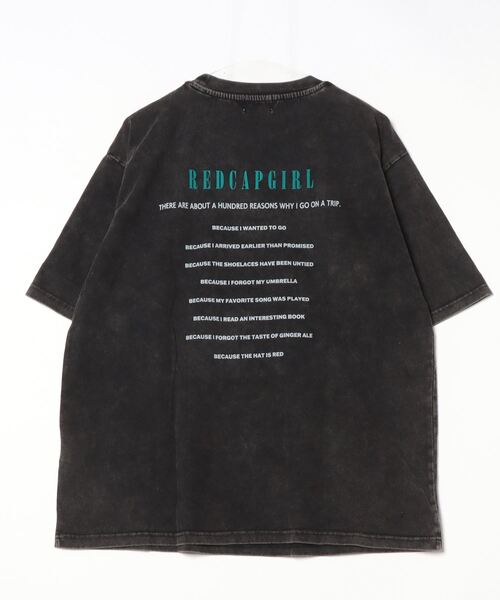Red Cap Girl（レッドキャプガール）の「25SS レトロ ヴィンテージライク ピグメント加工 ビッグシルエットTシャツ カットソー（Tシャツ/カットソー・メンズ・ブラック系その他/ブラック・XL/L/M）」の12枚目の写真