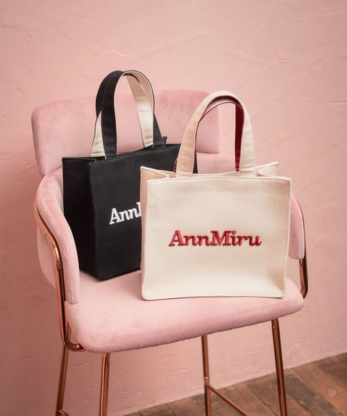AnnMiru(アンミル)の「【2way】AnnMiruショルダートート(トートバッグ・レディース・アイボリー/インディゴブルー/ブラック・FREE)」の2枚目の写真