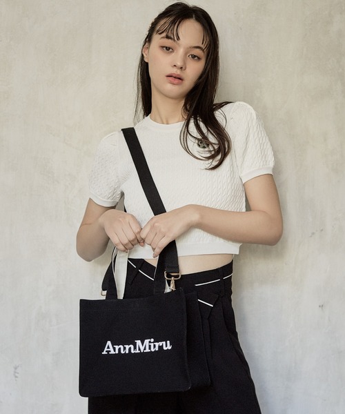 AnnMiru(アンミル)の「【2way】AnnMiruショルダートート(トートバッグ・レディース・アイボリー/インディゴブルー/ブラック・FREE)」の17枚目の写真