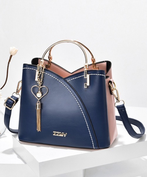 Miniministore（ミニミニストア）の「ショルダーバッグ 2way ハンドバッグ（ショルダーバッグ・レディース・ネイビー/アイボリー/ホワイト×イエロー/ホワイト×レッド/ブラック/ライトブルー・FREE）」の6枚目の写真