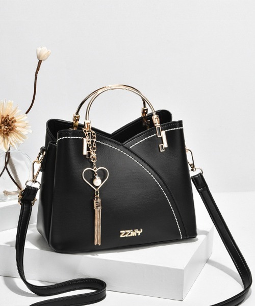 Miniministore（ミニミニストア）の「ショルダーバッグ 2way ハンドバッグ（ショルダーバッグ・レディース・ネイビー/アイボリー/ホワイト×イエロー/ホワイト×レッド/ブラック/ライトブルー・FREE）」の5枚目の写真