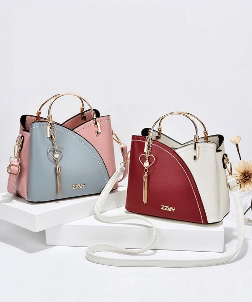 Miniministore（ミニミニストア）の「ショルダーバッグ 2way ハンドバッグ（ショルダーバッグ・レディース・ネイビー/アイボリー/ホワイト×イエロー/ホワイト×レッド/ブラック/ライトブルー・FREE）」の12枚目の写真