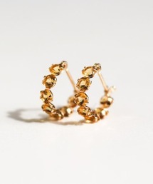【cui-cui】K10ピアス(両耳用) cui-cui｜キュイキュイのピアス（両耳用）（イエロー/黄色系