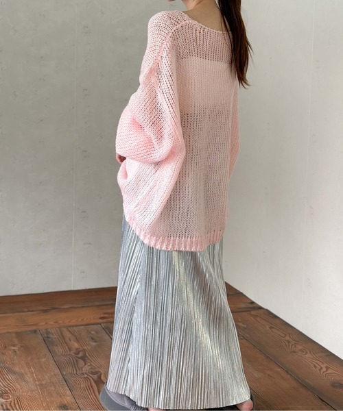 Per sist ence(パーシエンス)の「メタリック箔カットソーランダムプリーツスカート(スカート・レディース・ブラック/チャコールグレー/シルバー・FREE)」の15枚目の写真