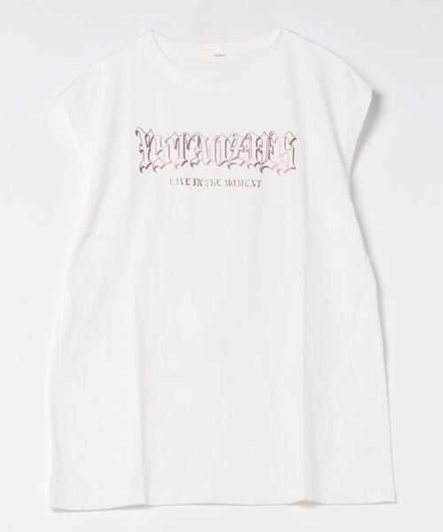 NOWLE（ノウル）の「【NOWLE】ルーズシルエット ロゴ ノースリーブ Tシャツ（タンクトップ・メンズ・グレー/ホワイト/ブラック・X-LARGE/LARGE/MEDIUM）」の6枚目の写真