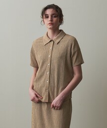 ＜Steven Alan＞クレープ チェック ハーフスリーブ シャツ
