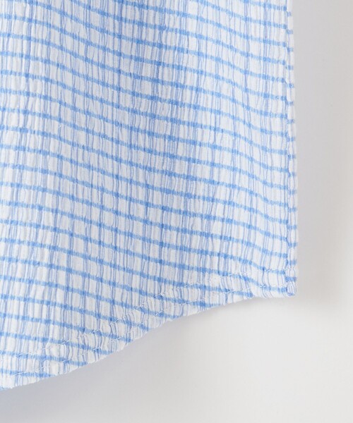 Steven Alan（スティーブンアラン）の「＜Steven Alan＞クレープ チェック ハーフスリーブ シャツ（シャツ/ブラウス・レディース・ライム/ブラウン/オフホワイト・FREE）」の13枚目の写真