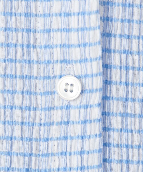 Steven Alan（スティーブンアラン）の「＜Steven Alan＞クレープ チェック ハーフスリーブ シャツ（シャツ/ブラウス・レディース・ライム/ブラウン/オフホワイト・FREE）」の14枚目の写真