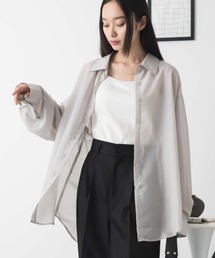 WEGO | WEGO/【24年春夏新作】シアーBIGシャツ(シャツ/ブラウス)