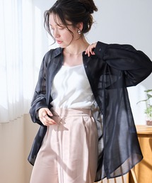 WEGO | WEGO/【24年春夏新作】シアーBIGシャツ(シャツ/ブラウス)