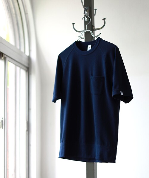 LOOPWHEELER（ループウィラー）の「LOOPWHEELER / 別注 Extra Light Short Sleeve Sweat（スウェット・メンズ・ライトグレー/ホワイト/ブラック/インディゴブルー・MEDIUM/LARGE/SMALL/X-LARGE）」の4枚目の写真