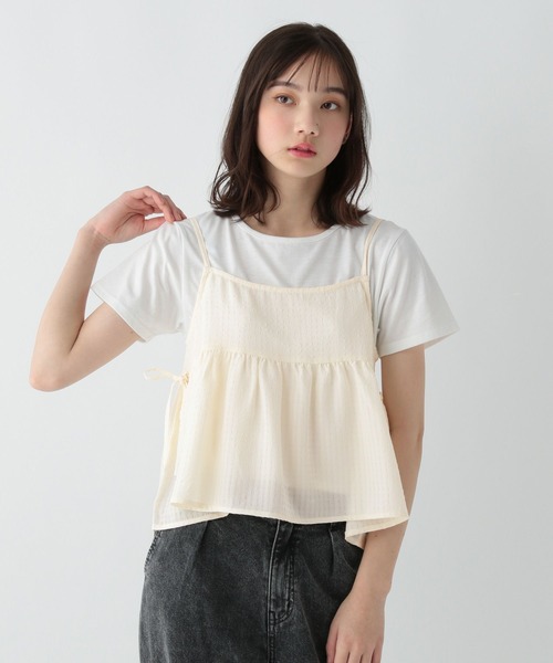 こむぎ GLOBAL WORK（グローバルワーク）の「ポコポコキャミSET/AND YUA ANY