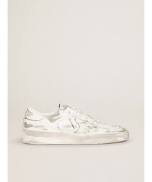 GOLDEN GOOSE（ゴールデングース）の「メンズ Stardan ホワイト レザー ユーズド加工（スニーカー）」