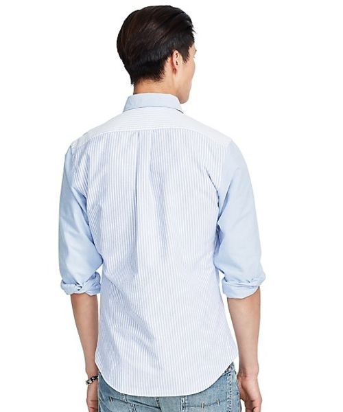 POLO RALPH LAUREN（ポロ ラルフ ローレン）の「スリムフィット ストレッチ オックスフォード シャツ（シャツ/ブラウス・メンズ・ブルー・X-LARGE/XX-LARGE/LARGE/SMALL/MEDIUM）」の4枚目の写真