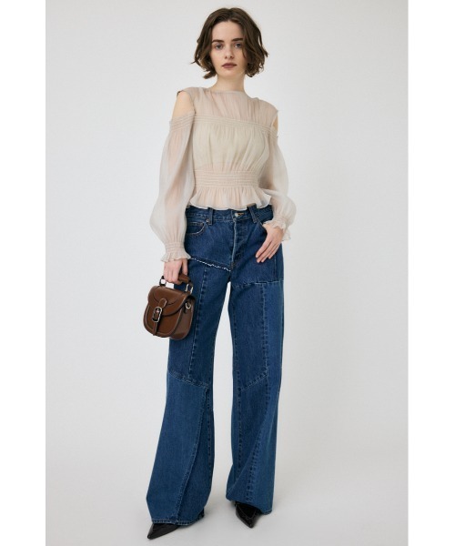 MOUSSY（マウジー）の「JW PATCHWORK BAGGY（デニムパンツ