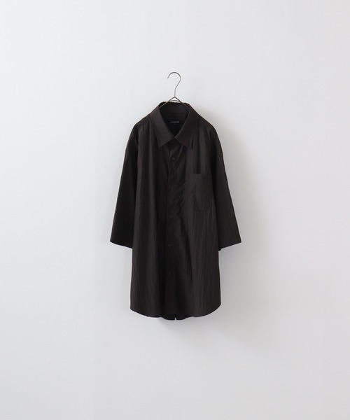 SUGGESTION(サジェッション)の「SUGGESTION H/Sタスランルーズシャツ(シャツ/ブラウス・メンズ・グレー/サンドグレー/チャコール・L/M)」の3枚目の写真