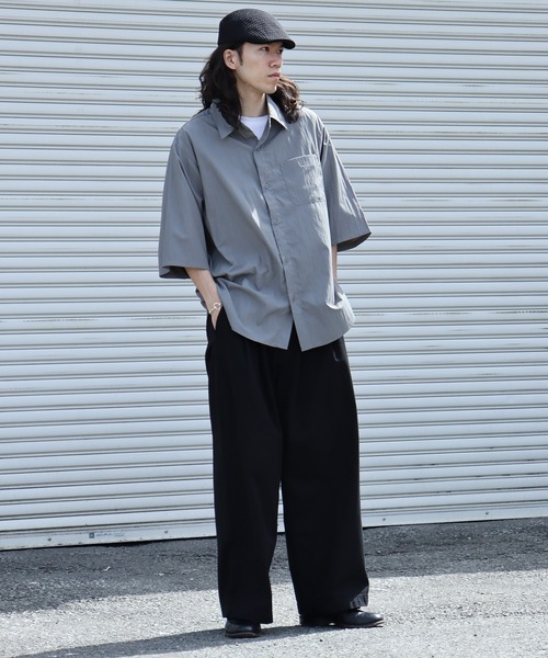 SUGGESTION(サジェッション)の「SUGGESTION H/Sタスランルーズシャツ(シャツ/ブラウス・メンズ・グレー/サンドグレー/チャコール・L/M)」の20枚目の写真