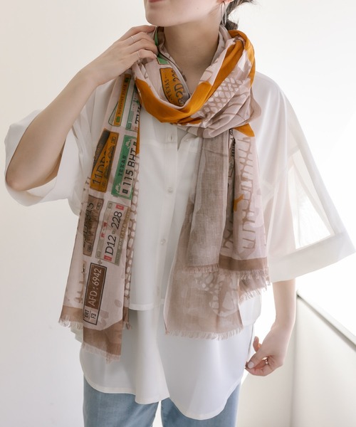 ear PAPILLONNER ストール イタリア製 ROSAMUNDA 新品 ear PAPILLONNER（イアパピヨネ）の「【ROSAMUNDA（ロサムンダ