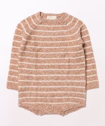 B.I.D.（ビーアイディー）の「"Quincy Mae"RIGGENS ROMPER || CINNAMON STRIPE（その他ベビー用品）」