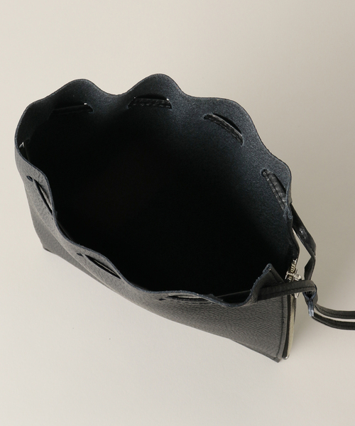 LE TALON(ルタロン)の「【blancle/ ブランクレ】 DRAWSTRING M(エコバッグ/サブバッグ・レディース・アイボリー/ベージュ系その他/ブラック・FREE)」の6枚目の写真