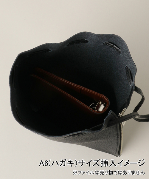 LE TALON(ルタロン)の「【blancle/ ブランクレ】 DRAWSTRING M(エコバッグ/サブバッグ・レディース・アイボリー/ベージュ系その他/ブラック・FREE)」の7枚目の写真
