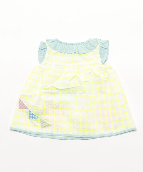 baby cheer（ベイビーチアー）の「パーティチュニック（チュニック・キッズ・ライム/ピンク・110cm/100cm/90cm/80ｃｍ/120cm）」の6枚目の写真