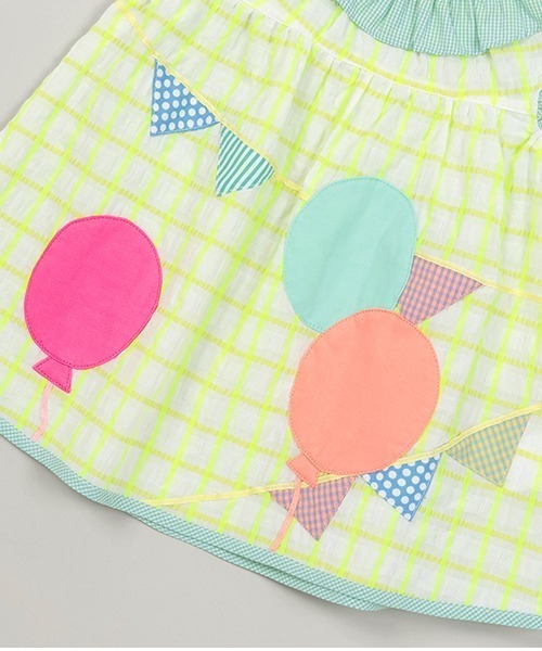 baby cheer（ベイビーチアー）の「パーティチュニック（チュニック・キッズ・ライム/ピンク・110cm/100cm/90cm/80ｃｍ/120cm）」の12枚目の写真