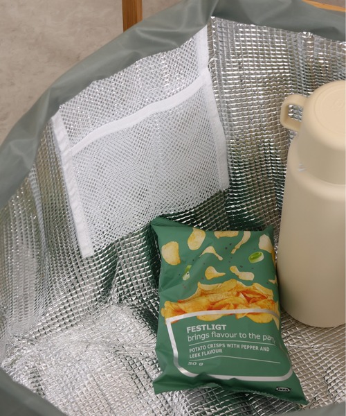 emesuelee(エメスーリー)の「保冷保温買い物かごBAG(エコバッグ/サブバッグ・レディース・ベージュ系1/グリーン系1/グリーン/アイボリー/イエロー/ネイビー/チャコールグレー/ベージュ/ブラック/ピンク/ブルー/ライトベージュ・フリー)」の19枚目の写真