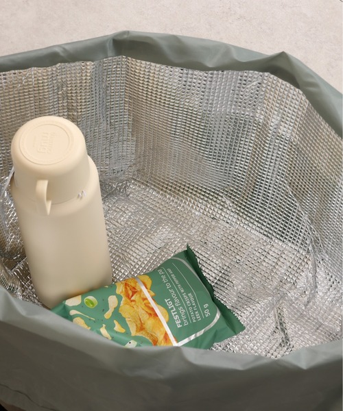 emesuelee(エメスーリー)の「保冷保温買い物かごBAG(エコバッグ/サブバッグ・レディース・ベージュ系1/グリーン系1/グリーン/アイボリー/イエロー/ネイビー/チャコールグレー/ベージュ/ブラック/ピンク/ブルー/ライトベージュ・フリー)」の20枚目の写真