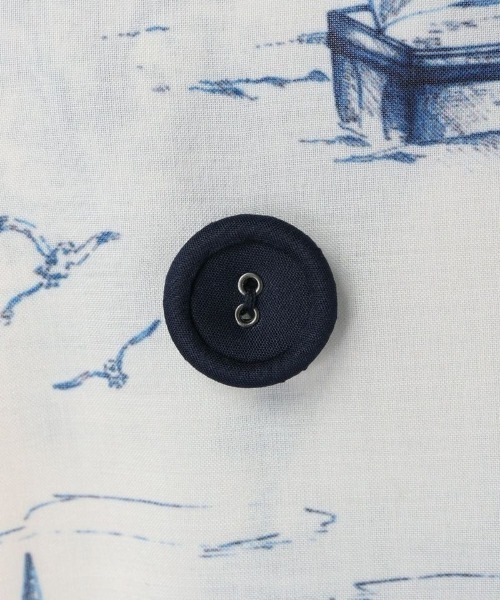 F i.n.t（フィント）の「トワル風マリン柄ワンピース/fint（ワンピース・レディース・ブルーグリーン/オフホワイト・FREE）」の17枚目の写真