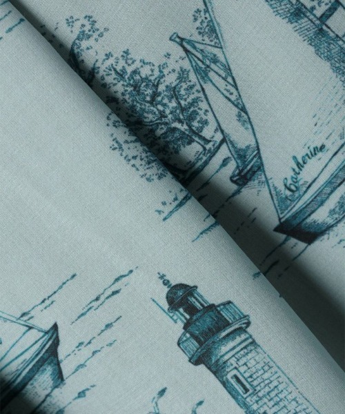 F i.n.t（フィント）の「トワル風マリン柄ワンピース/fint（ワンピース・レディース・ブルーグリーン/オフホワイト・FREE）」の12枚目の写真